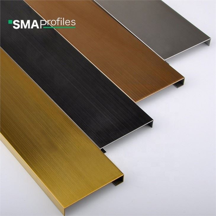 Stainless steel skirting board